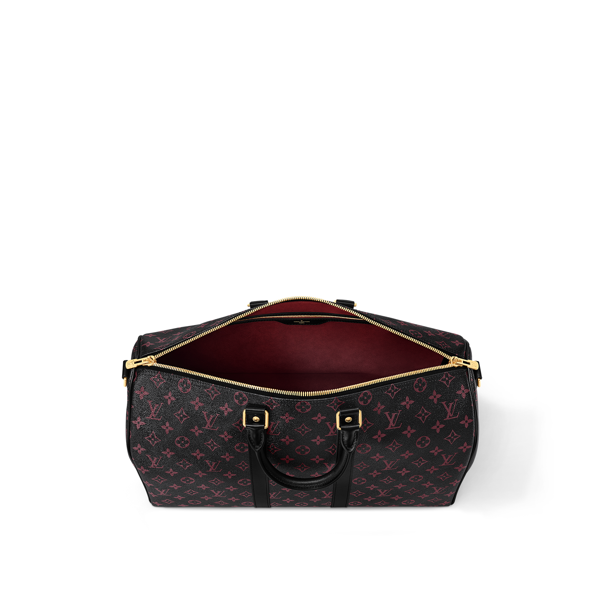 Keepall Bandouliere 45 Bag Luxury Other Monogram Canvas Red LOUIS VUITTON